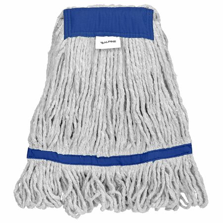 ALPINE INDUSTRIES 5in Head and Tail Bands Loop End 32oz Cotton Mop Head, Blue ALP301-03-5B